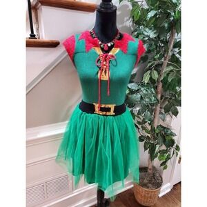 Jane Street Women's Green 100% Acrylic Cap Sleeve Knee Length Dress Size Small